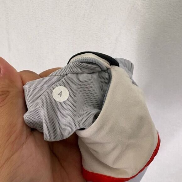 Lululemon Blue-Grey with White & Orange Sides Athletic Shorts Size 4 - Picture 11 of 11